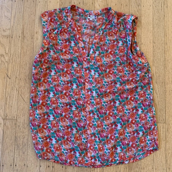Kut from the Kloth women’s floral sleeveless blouse size medium - Picture 1 of 9